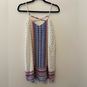 Aqua Printed Summer Dress